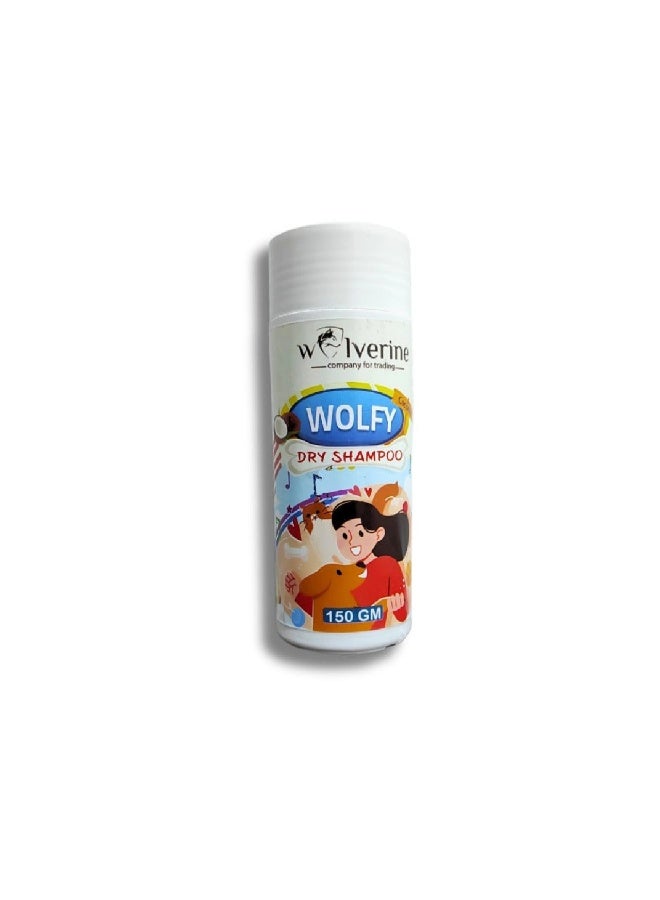WOLVERINE Wolfy Waterless Dry Shampoo for Cats & Dogs  Coconut Scent  150g